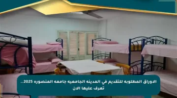 الأوراق المطلوبة للتقديم في المدينة الجامعية جامعة المنصورة 2025.. تعرف عليها الآن
